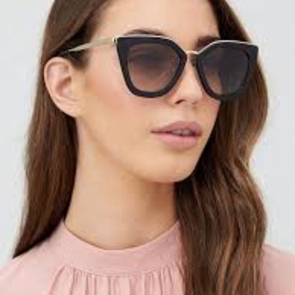 Prada Tortiseshell Conceptual Cat Eye Sunglasses - Picture 2 of 10
